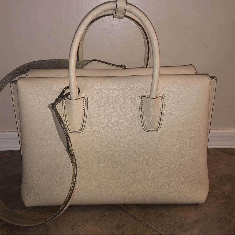 MCM Cream Crossbody Bag